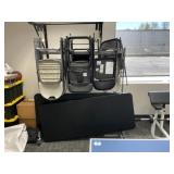 Rack w/ Foldable Chairs & Tables