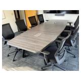 120ï¿½ x 47 1/2ï¿½ x 30ï¿½ Conference Table w/ (10) Chai