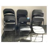 12 Folding Chairs.