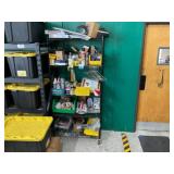 Wire Shelving Unit w/ Contents