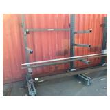 Metal Pipe Rack with Contents