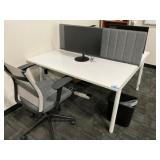 2 Person work station, chairs, 2 Acer SB272 27ï¿½ Fl