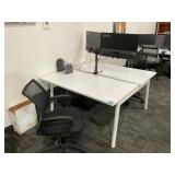 2 Person work station, chairs, 2 Acer SB272 27ï¿½ Fl