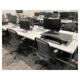 4 Person work station, chairs, (1) Acer SB 272 27ï¿½