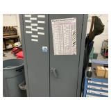 Metal Cabinet with CNC Machine Accessories