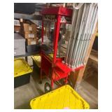 Carnival King Popcorn Machine &  Cart w/ Pop up Ca