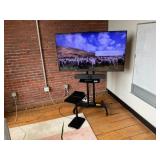 Samsung TV With Mobile Cart and Logitech Conferenc