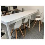 Bar Height Table 10ï¿½ x 2ï¿½ 6ï¿½ x 3ï¿½ 6ï¿½ W/ (4) Rove