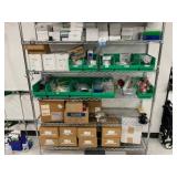 Wire Shelving Unit with Contents