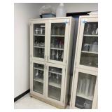 Clear View Cabinet w/ Contents