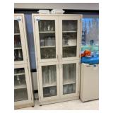 Clear View Cabinet w/ Contents