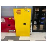 Uline H-1565S-Y Flammable Liquid Storage Cabinet,