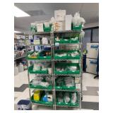 Wire Shelving Units with Contents