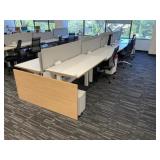 Haworth 8 Persons Office Workstation Desk Set
