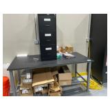 Uline Table with Contents