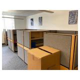 Cubicles, Laptop, Chairs, Monitors