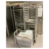 Bread Rack and Cart with Contents