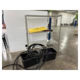 Wire Shelving Unit w/ Contents