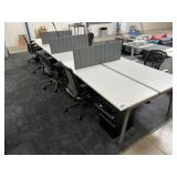 8 Persons Workstation Set
