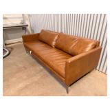 Oxford Tan Sofa Dimensions: 25ï¿½ x 35ï¿½ x 83ï¿½ (Haywa
