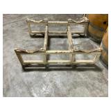 2 Barrel Metal Wine Racks