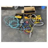 Vacuum Pump, With Manifold Gauge Set