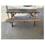 Wood Picnic Tables 72ï¿½ x 28ï¿½ / 59ï¿½ x 29ï¿½