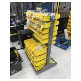 Bin Organizer Rack with Contents
