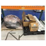 Pallet of Hoses & Shrink Wrap