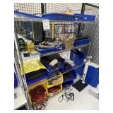Uline Wire Rack with Contents