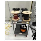 Assorted Wire Cable with Cart