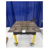 Heavy-Duty Modular Welding & Fabrication Table wit