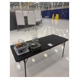 Folding Work Table with Contents