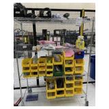 Wire Shelving Unit with Contents