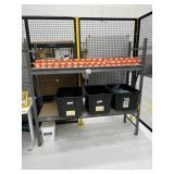 Shelving Rack with Contents