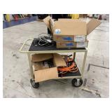 Utility Cart with Contents