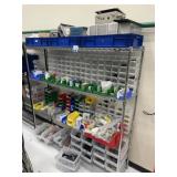 Uline Wire Rack with Contents
