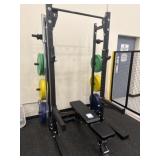 Workout Rack with Plates