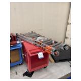 Rolling Utility Cart with Extension Ladder