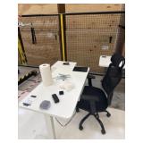 Desk with Chair & File Cabinet