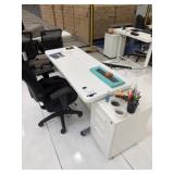 Desk with Chair & File Cabinet