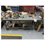 Durham Heavy-Duty Steel Workbench with Contents