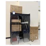 Wire Shelving Unit with Contents