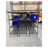 Wire Shelving Racks with Storage Bins