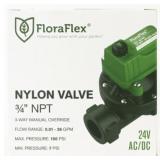 Floraflex 3/4" NPT Nylon Valve