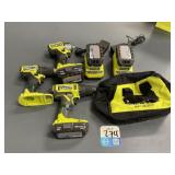 Ryobi PSBD021 Cordless Drill, PCL206 Cordless Scre