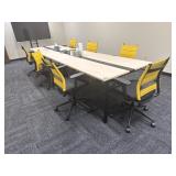 Conference Tabke With Seven Office Chairs