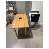 Table, Folding Chairs with Whiteboard