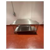 Mobile Stainless Steel Tables, Dimensions: 30ï¿½ x 3