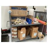 Rolling Rack with Packaging Supplies